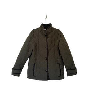 ESPRIT quilted barn jacket with removable hood size L vintage